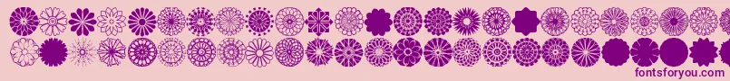 font shapes pro Font – Purple Fonts on Pink Background