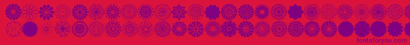 fuente font shapes pro – Fuentes Moradas Sobre Fondo Rojo