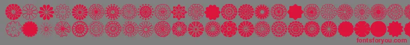 font shapes pro Font – Red Fonts on Gray Background