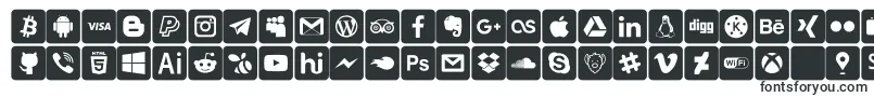 Czcionka font social media – czcionki do logo