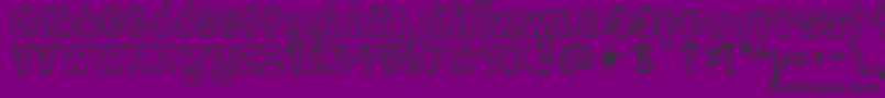 fuente Jaggyfries – Fuentes Negras Sobre Fondo Morado