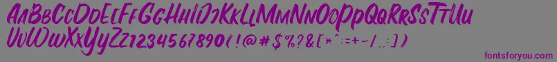 Fontania Font – Purple Fonts on Gray Background
