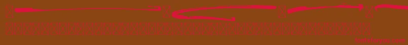 FontaniaSwash Font – Red Fonts on Brown Background