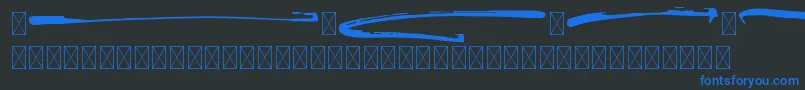 FontaniaSwash Font – Blue Fonts on Black Background