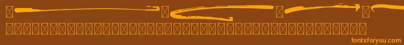 FontaniaSwash Font – Orange Fonts on Brown Background