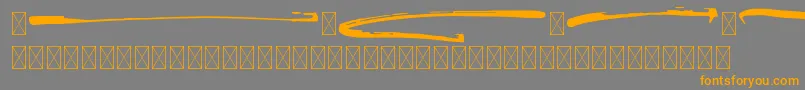 FontaniaSwash Font – Orange Fonts on Gray Background
