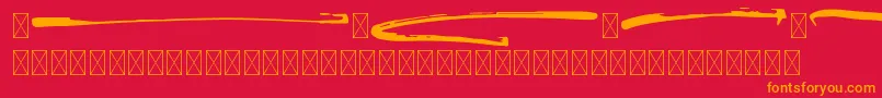 FontaniaSwash Font – Orange Fonts on Red Background