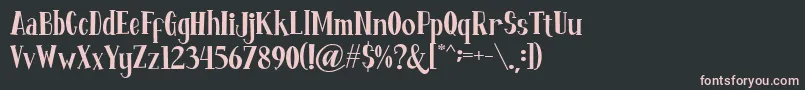 Fontastique Font – Pink Fonts on Black Background