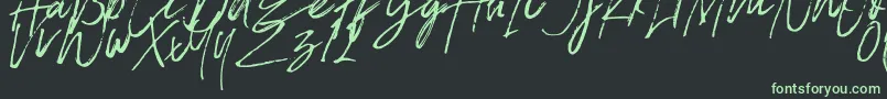 FontBlade Font – Green Fonts on Black Background