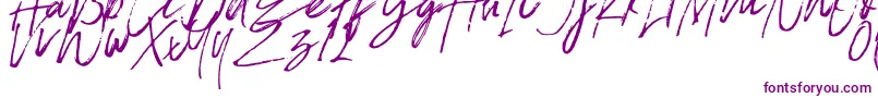 FontBlade-Schriftart – Violette Schriften auf weißem Hintergrund