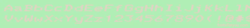 TelidoninkexhvItalic Font – Pink Fonts on Green Background