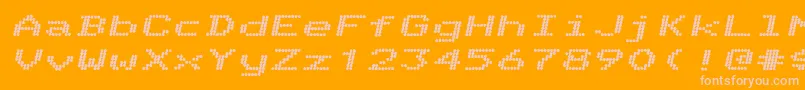 TelidoninkexhvItalic Font – Pink Fonts on Orange Background