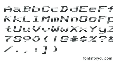  TelidoninkexhvItalic font