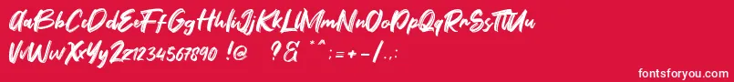 フォントFontbliz Free – 赤い背景に白い文字