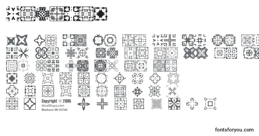 Czcionka FontCo1   (126981) – alfabet, cyfry, specjalne znaki