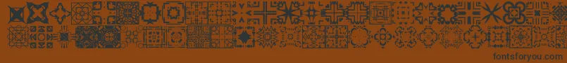 フォントFontCo1   – 黒い文字が茶色の背景にあります