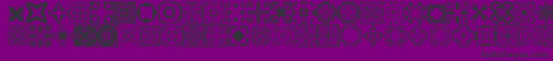 Шрифт FontCo1   – чёрные шрифты на фиолетовом фоне