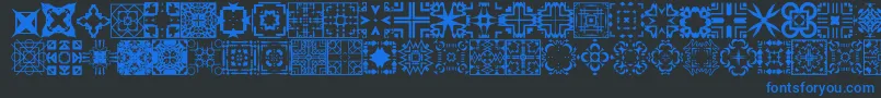 FontCo1   Font – Blue Fonts on Black Background