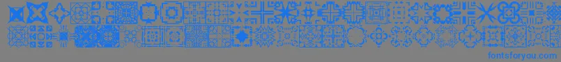 フォントFontCo1   – 灰色の背景に青い文字