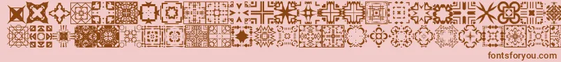 FontCo1   Font – Brown Fonts on Pink Background