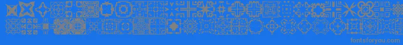 Шрифт FontCo1   – серые шрифты на синем фоне