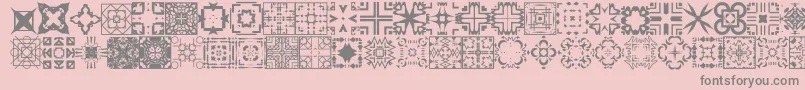 フォントFontCo1   – ピンクの背景に灰色の文字