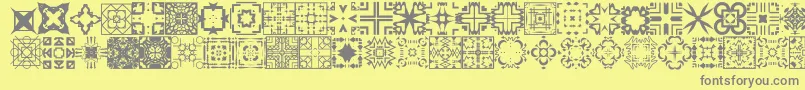 FontCo1   Font – Gray Fonts on Yellow Background