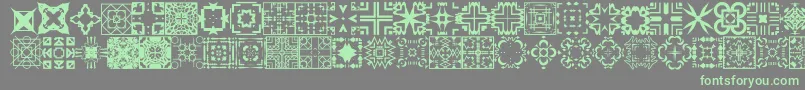 Шрифт FontCo1   – зелёные шрифты на сером фоне