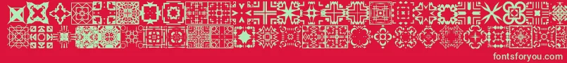 FontCo1   Font – Green Fonts on Red Background