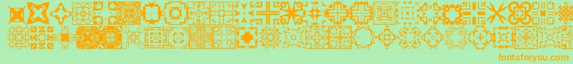 FontCo1   Font – Orange Fonts on Green Background