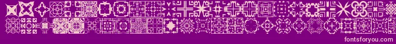 フォントFontCo1   – 紫の背景にピンクのフォント