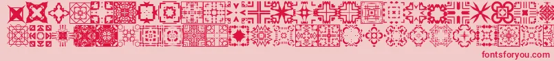 Шрифт FontCo1   – красные шрифты на розовом фоне