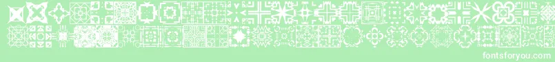 Шрифт FontCo1   – белые шрифты на зелёном фоне