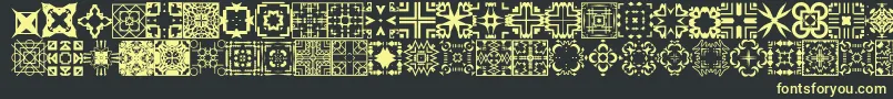 Шрифт FontCo1   – жёлтые шрифты на чёрном фоне