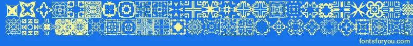 フォントFontCo1   – 黄色の文字、青い背景