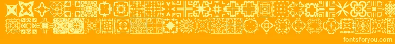フォントFontCo1   – オレンジの背景に黄色の文字