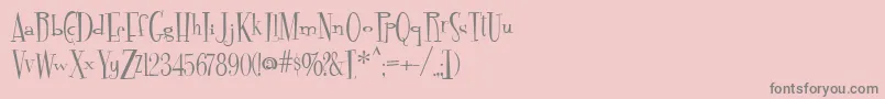 Шрифт Fontdinerdotcom – серые шрифты на розовом фоне