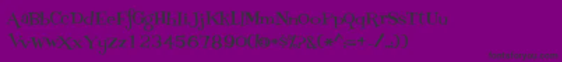 FontdinerdotcomLoungy Font – Black Fonts on Purple Background