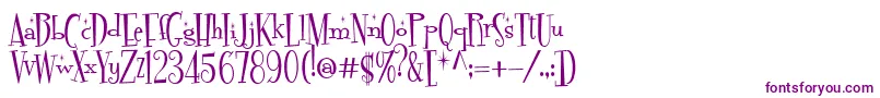 FontdinerdotcomSparkly-fontti – violetit fontit