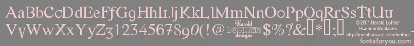 FONTE    Font – Pink Fonts on Gray Background