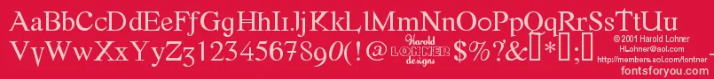FONTE    Font – Pink Fonts on Red Background