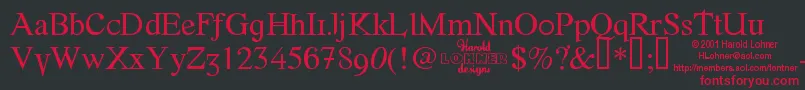 FONTE    Font – Red Fonts on Black Background
