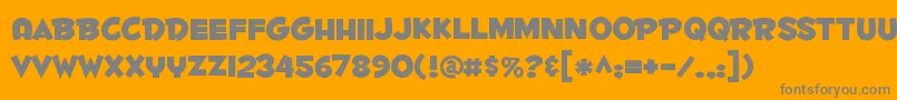 More about FONTH Font FONTH Font – Gray Fonts on Orange Background