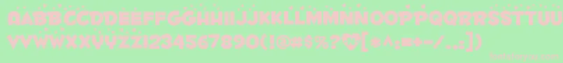 FONTL    Font – Pink Fonts on Green Background