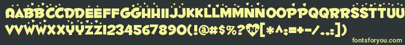 FONTL    Font – Yellow Fonts on Black Background