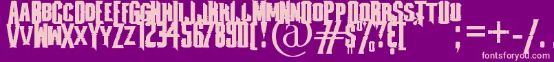 fontmageddon Font – Pink Fonts on Purple Background