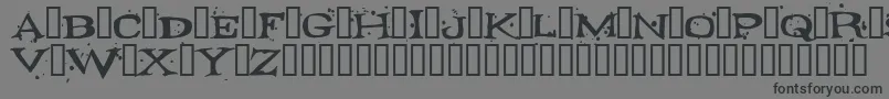 フォントFONTOCID – 黒い文字の灰色の背景