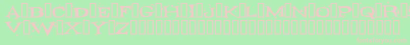 Fonte FONTOCID – fontes rosa em um fundo verde