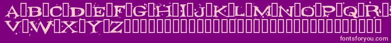 FONTOCID Font – Pink Fonts on Purple Background