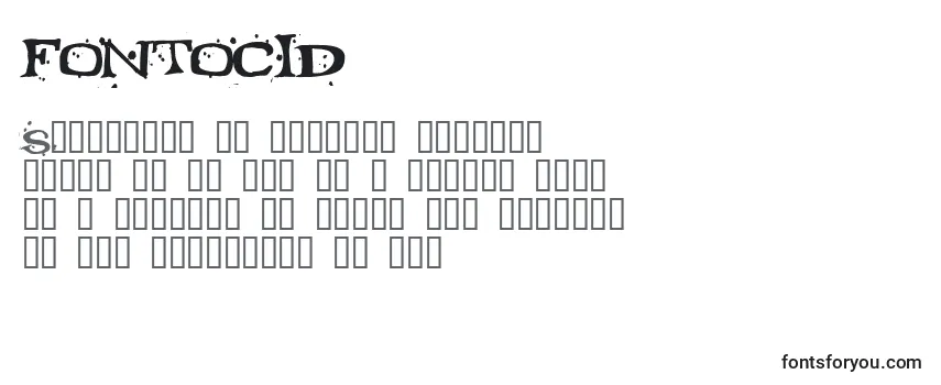 Обзор шрифта FONTOCID (126997)